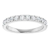 14K White Gold 5/8 CTW Lab-Grown Diamond French-Set Anniversary Band