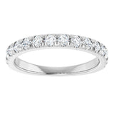14K White Gold 5/8 CTW Lab-Grown Diamond French-Set Anniversary Band