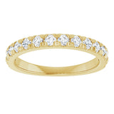 14K Yellow Gold 5/8 CTW Lab-Grown Diamond French-Set Anniversary Band