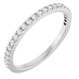14K White Gold 1/5 CTW Lab-Grown Diamond French-Set Anniversary Band