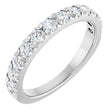 14K White Gold 3/4 CTW Natural Diamond French-Set Anniversary Band