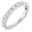 14K White Gold 3/4 CTW Natural Diamond French-Set Anniversary Band