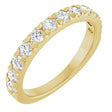 14K Yellow Gold 3/4 CTW Natural Diamond French-Set Anniversary Band