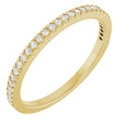 14K Yellow Gold 1/8 CTW Lab-Grown Diamond French-Set Anniversary Band
