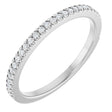 14K White Gold 1/8 CTW Lab-Grown Diamond French-Set Anniversary Band