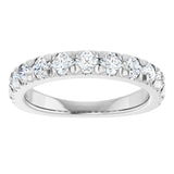 14K White 1 CTW Natural Diamond Anniversary Band