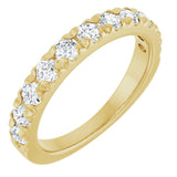 14K Yellow Gold 7/8 CTW Lab-Grown Diamond French-Set Anniversary Band