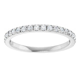 14K White 1/4 CTW Lab-Grown Diamond Anniversary Band