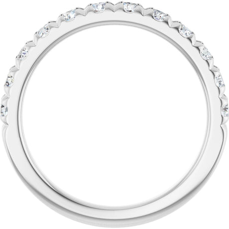 14K White 3/4 CTW Natural Diamond Anniversary Band