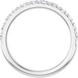 14K White Gold 3/4 CTW Natural Diamond French-Set Anniversary Band