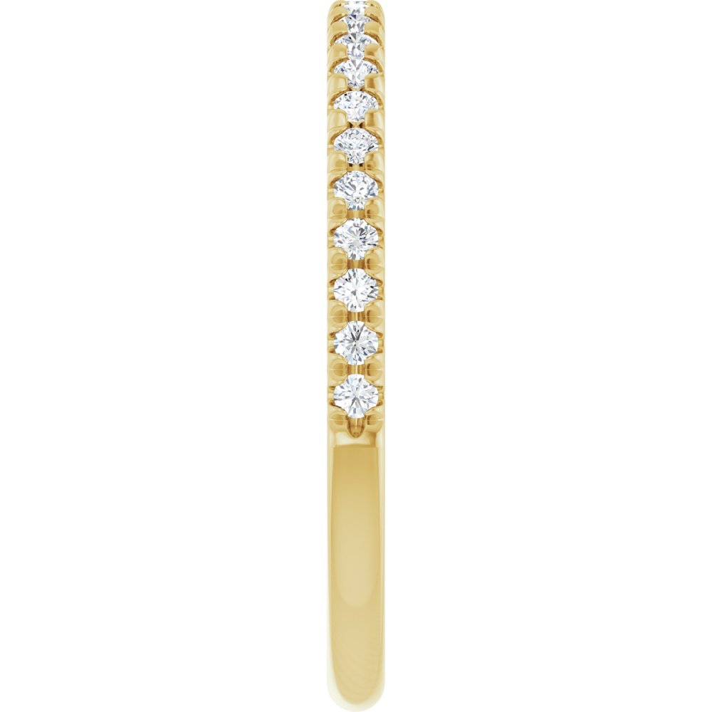 14K Yellow Gold 1/5 CTW Lab-Grown Diamond French-Set Anniversary Band