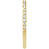 14K Yellow 1/4 CTW Lab-Grown Diamond Anniversary Band