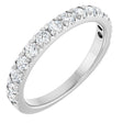 Platinum 5/8 CTW Lab-Grown Diamond French-Set Anniversary Band