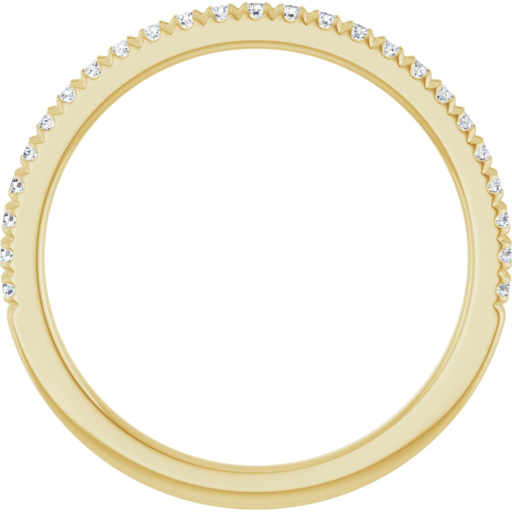 14K Yellow Gold 1/5 CTW Lab-Grown Diamond French-Set Anniversary Band