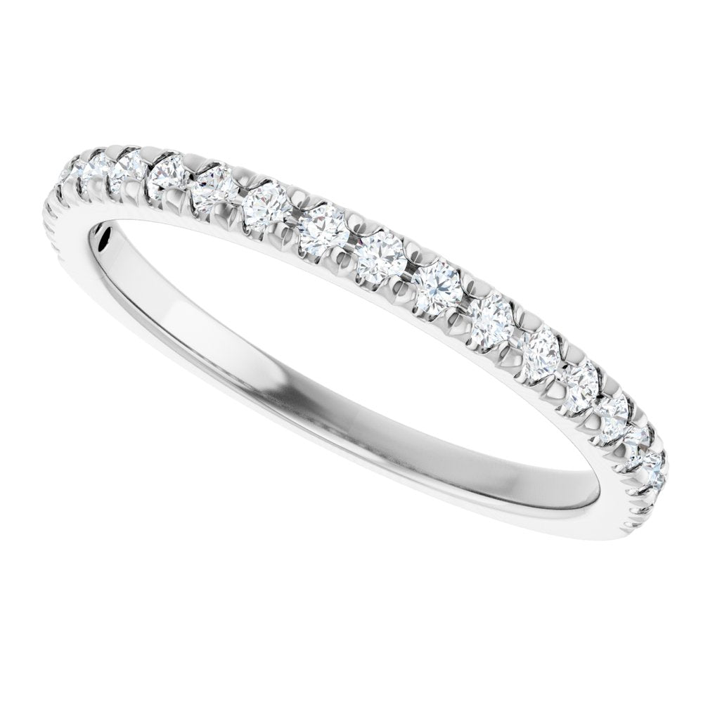 14K White 1/4 CTW Lab-Grown Diamond Anniversary Band