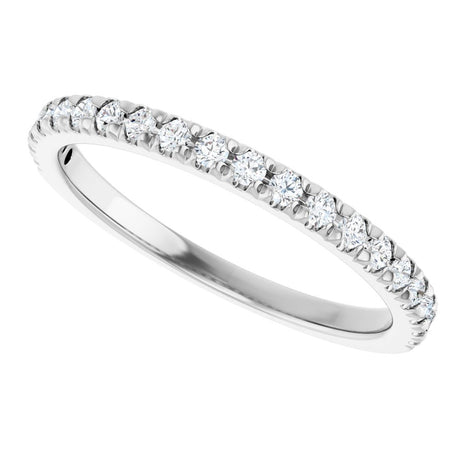 14K White 1/4 CTW Lab-Grown Diamond Anniversary Band