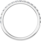 14K White Gold 1/3 CTW Lab-Grown Diamond French-Set Anniversary Band