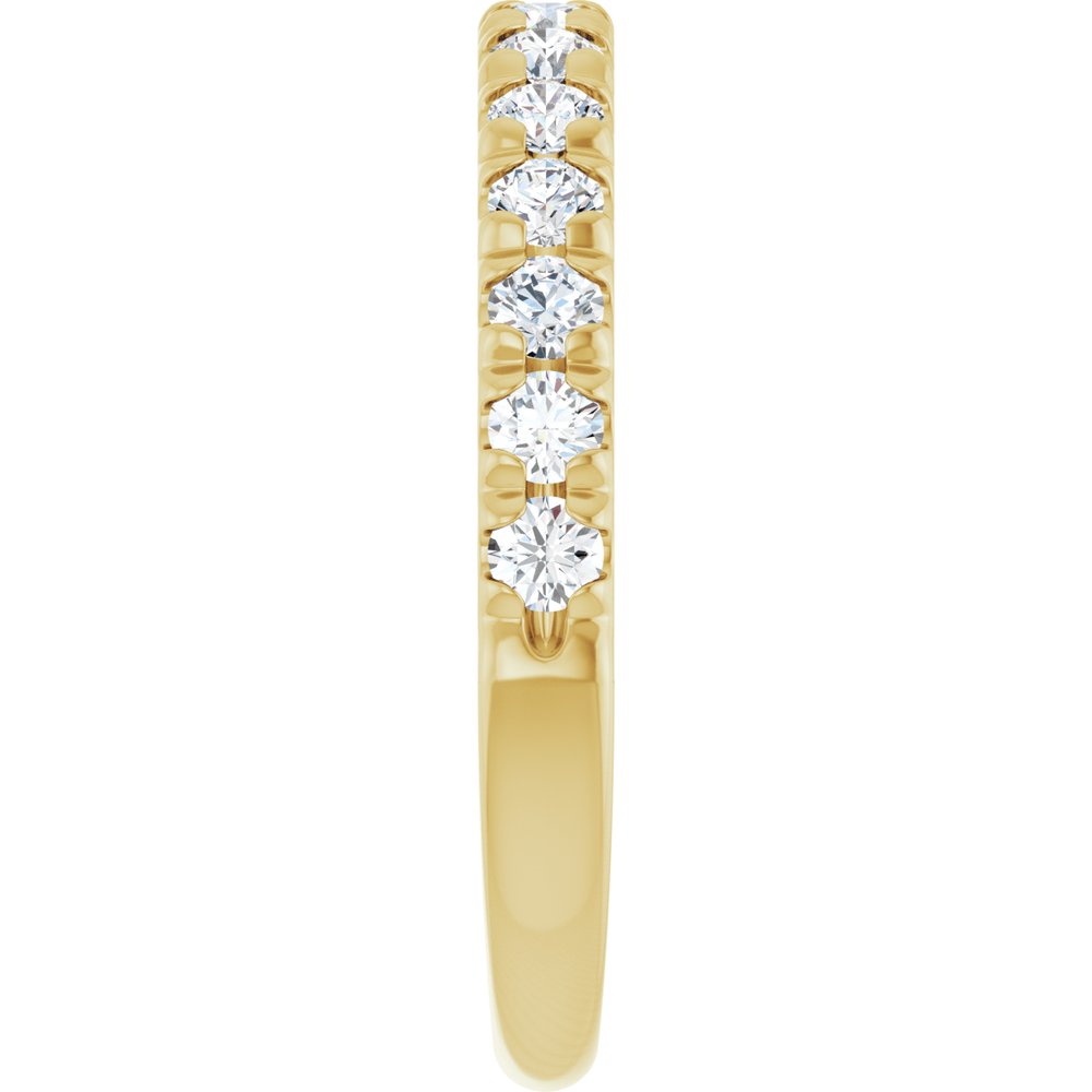 14K Yellow Gold 5/8 CTW Lab-Grown Diamond French-Set Anniversary Band