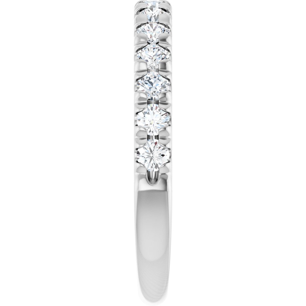 14K White Gold 5/8 CTW Lab-Grown Diamond French-Set Anniversary Band