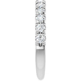 14K White 3/4 CTW Natural Diamond Anniversary Band