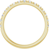 14K Yellow 3/8 CTW Natural Diamond Anniversary Band