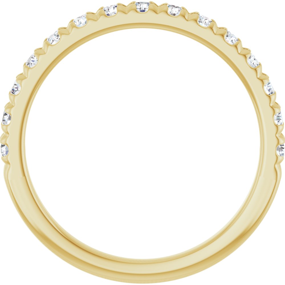 10K Yellow Gold 1/2 CTW Lab-Grown Diamond French-Set Anniversary Band