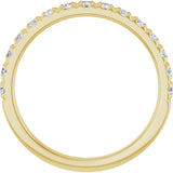 10K Yellow Gold 1/2 CTW Lab-Grown Diamond French-Set Anniversary Band