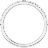 Platinum 3/8 CTW Natural Diamond Anniversary Band