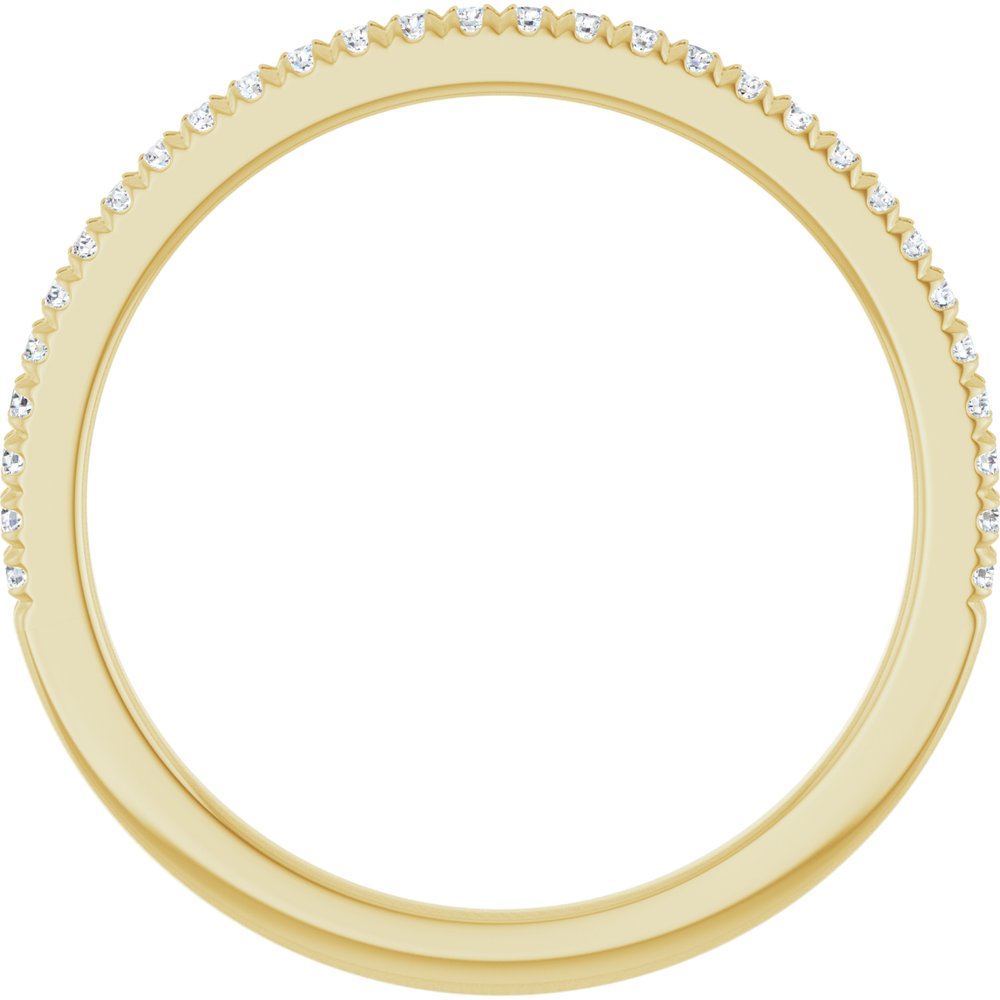 14K Yellow Gold 1/8 CTW Natural Diamond French-Set Anniversary Band
