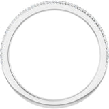 14K White Gold 1/8 CTW Natural Diamond French-Set Anniversary Band