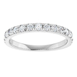 Platinum 3/8 CTW Natural Diamond Anniversary Band