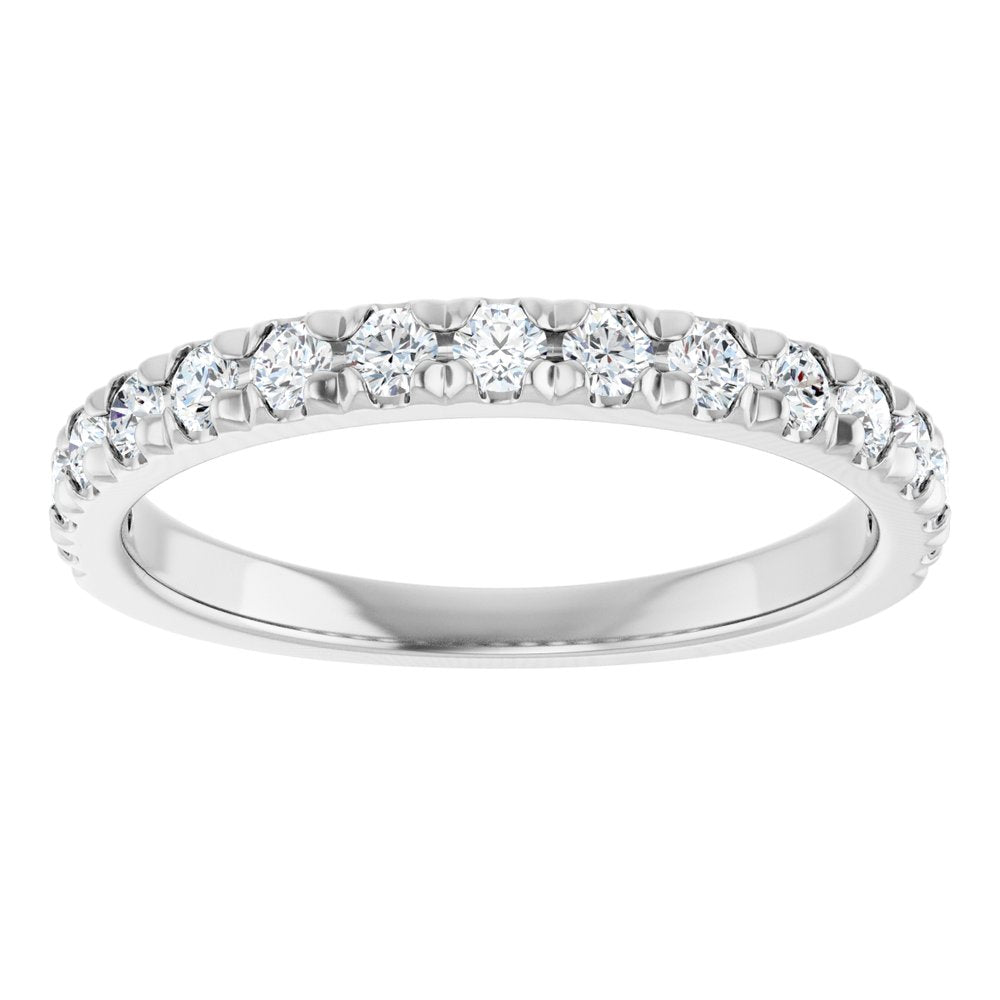 14K White 1/2 CTW Lab-Grown Diamond Anniversary Band