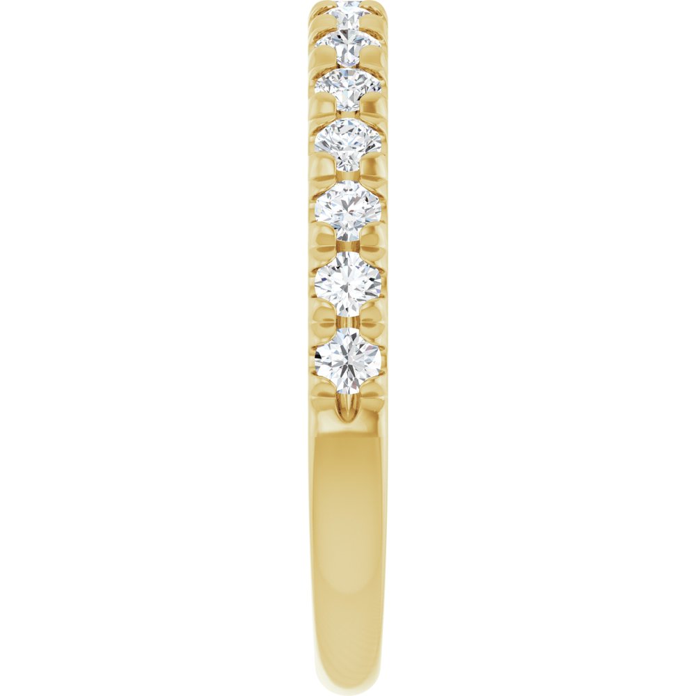 14K Yellow 3/8 CTW Natural Diamond Anniversary Band