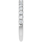 Platinum 3/8 CTW Natural Diamond Anniversary Band