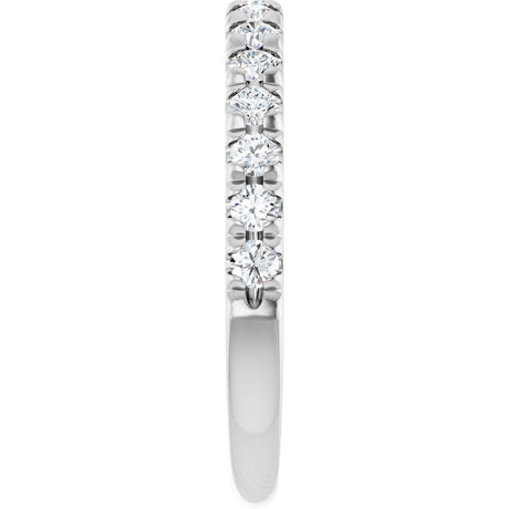 14K White 1/2 CTW Lab-Grown Diamond Anniversary Band