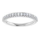 14K White 1/2 CTW Natural Diamond Anniversary Band