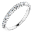 14K White 1/2 CTW Natural Diamond Anniversary Band