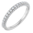 14K White 1/2 CTW Natural Diamond Anniversary Band