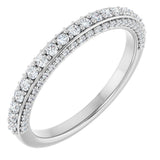 14K White 1/2 CTW Natural Diamond Anniversary Band