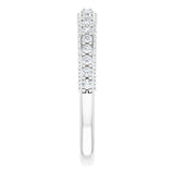 14K White 1/2 CTW Natural Diamond Anniversary Band