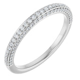 14K White Gold 1/3 CTW Natural Diamond Anniversary Band