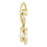 14K Yellow Gold 1/2 CTW Diamond Pendant