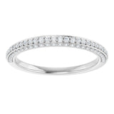 14K White 1/3 CTW Natural Diamond Anniversary Band