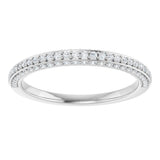 14K White Gold 1/3 CTW Natural Diamond Anniversary Band