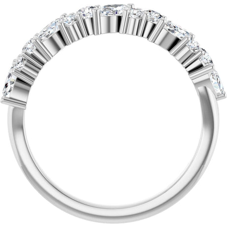 14K White Gold 3/4 CTW Lab-Grown Diamond Anniversary Band