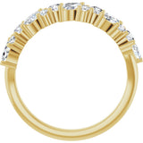 14K Yellow Gold 3/4 CTW Lab-Grown Diamond Anniversary Band