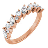 14K Rose Gold 3/4 CTW Lab-Grown Diamond Anniversary Band