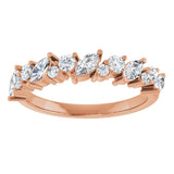 14K Rose 3/4 CTW Lab-Grown Diamond Anniversary Band