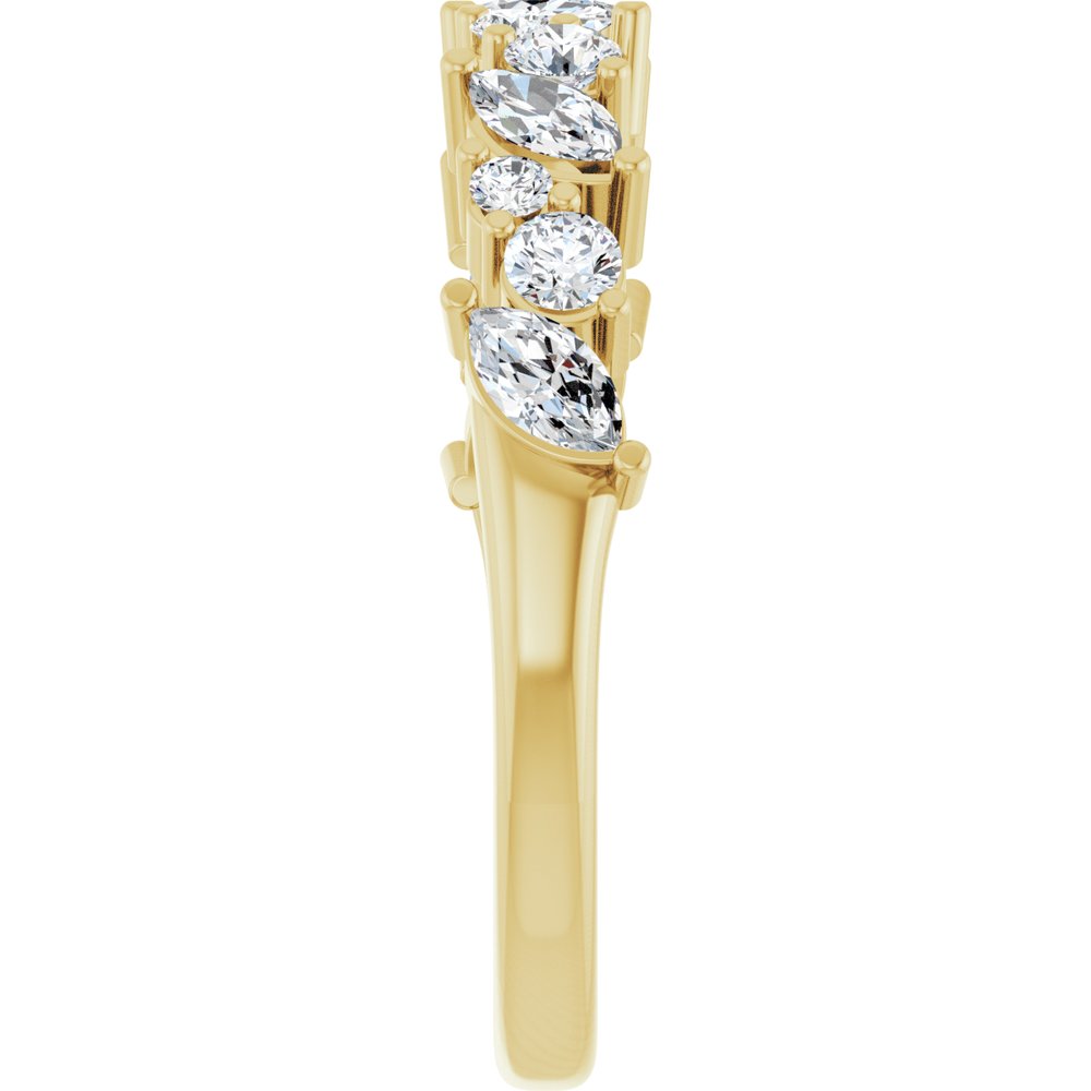 14K Yellow Gold 3/4 CTW Lab-Grown Diamond Anniversary Band