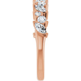 14K Rose Gold 3/4 CTW Lab-Grown Diamond Anniversary Band